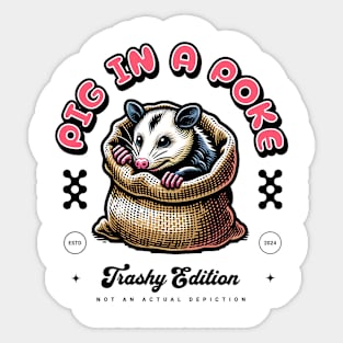 Possum in a Sack Sticker